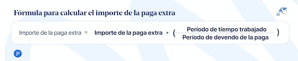 Fórmula para calcular el importe de la paga extra