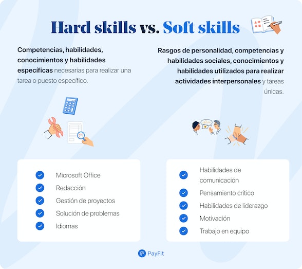 ¿Qué es hard skills y soft skills?