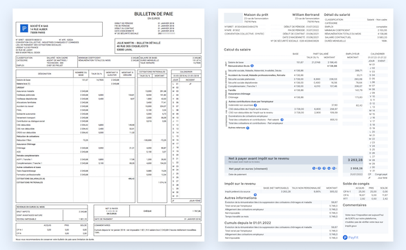 Bulletin de paie clarifié