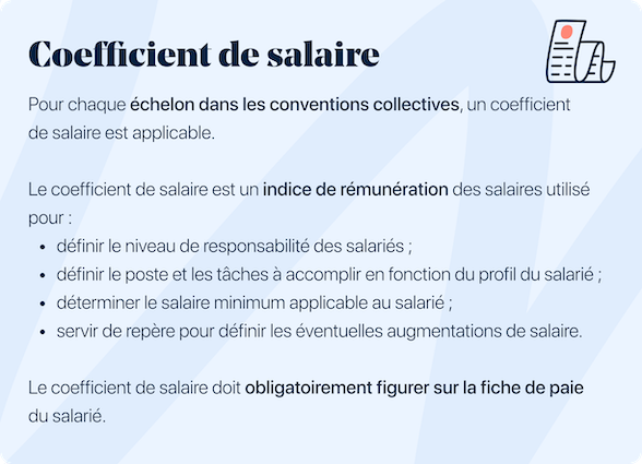 coefficient de salaire 